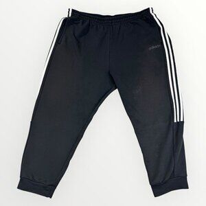 ADIDAS Mens 2XL Black Sweatpants Joggers Loungewear Athletic Pants Casual